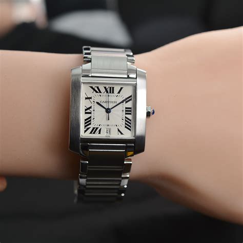 cartier steel|cartier stainless steel tank francaise.